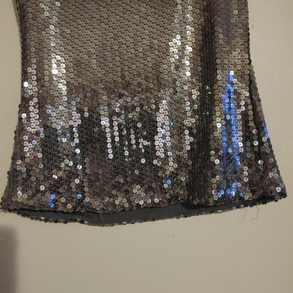 Apt 9 Silver Sequin Top Size Small - Picture 2 of 14